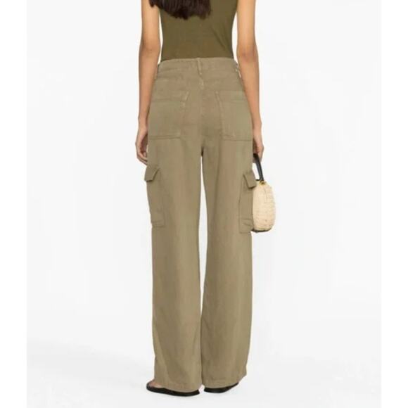 MOTHER Gothic Olive The Private Cargo Sneak Women's Size 27 Green Utility Pants - Picture 12 of 14